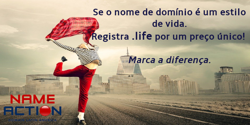 O domínio que dá vida às suas ideias: .LIFE