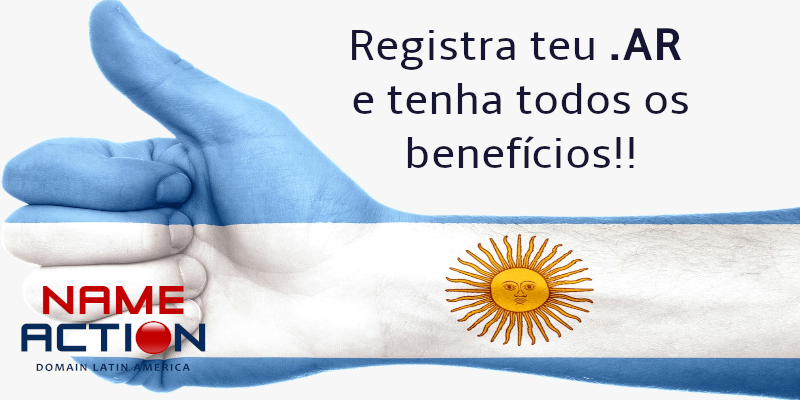 Impulsione suas ideias na Argentina com seu .AR