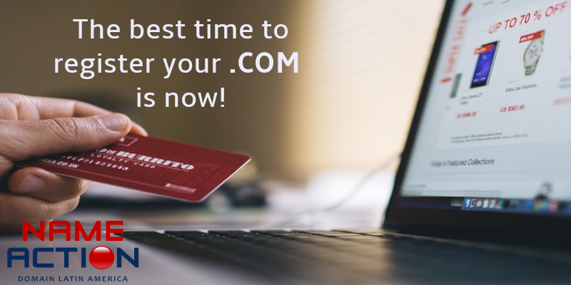 Get found. Do it at .COM