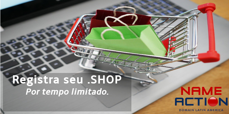 Do carrinho ao sucesso, comece em .SHOP